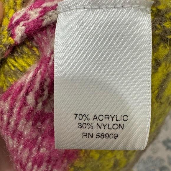 Chelsea & Violet Multicolor Patchwork Stripes Knit Sweater - Picture 6 of 6